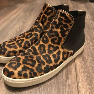 Sam Edelman cheetah print sneaker slip on 9.5